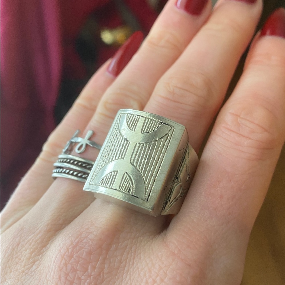 Tuareg Amazigh Free Man Ring Size 10